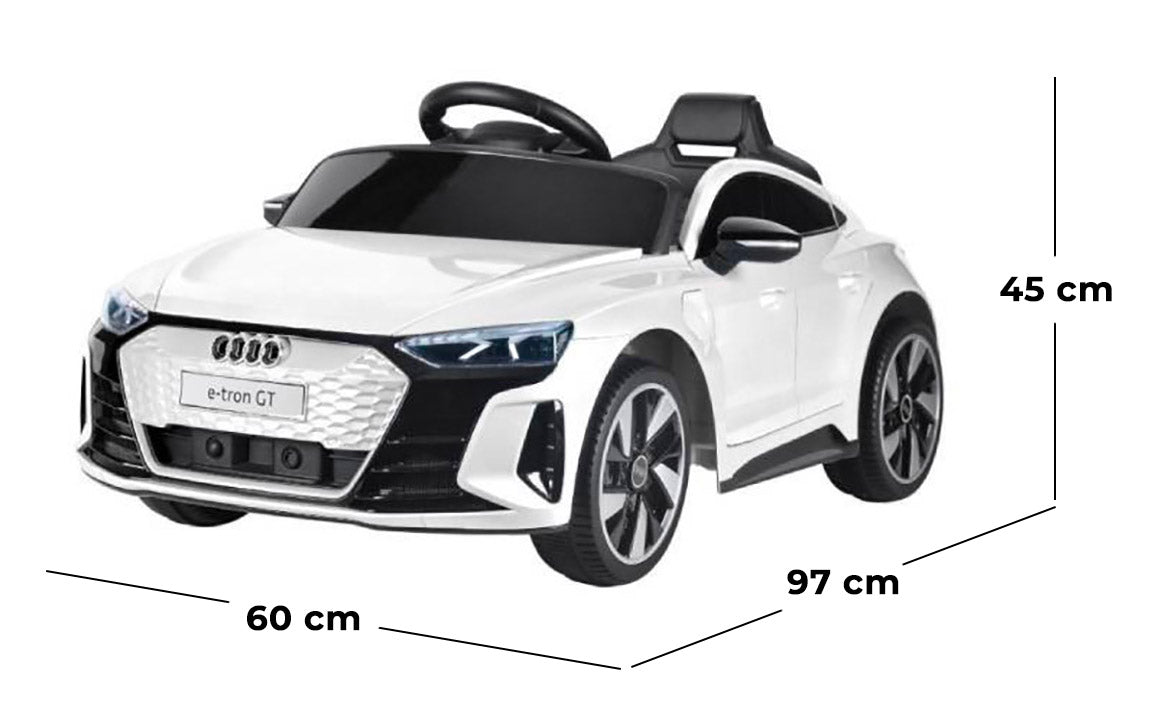 Macchina Elettrica per Bambini 12V Audi Etron GT Bianco