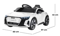 Macchina Elettrica per Bambini 12V Audi Etron GT Bianco