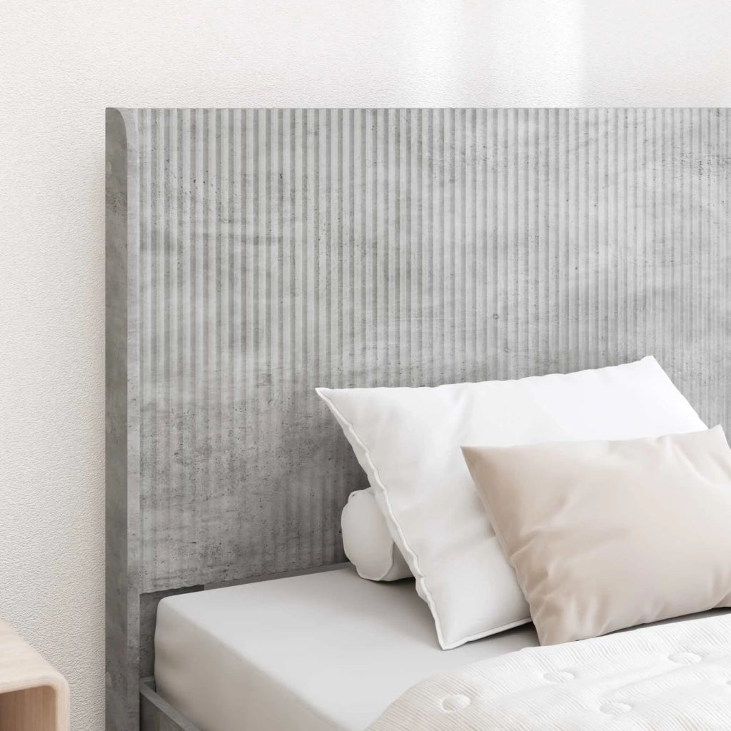 Testiera Letto Grigio Cemento Legno ingegnerizzato 889638