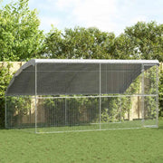 Gabbia per polli 2 pcs Argento 400 x 200 x 200 cm 3368317