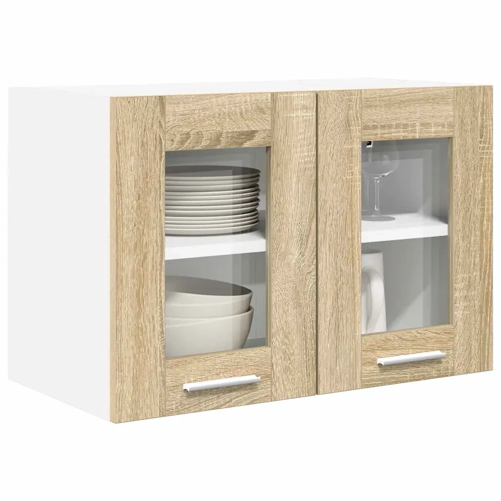 Armadio pensile con porta 2 pcs Rovere Sonoma 60 x 31 x 40 cm