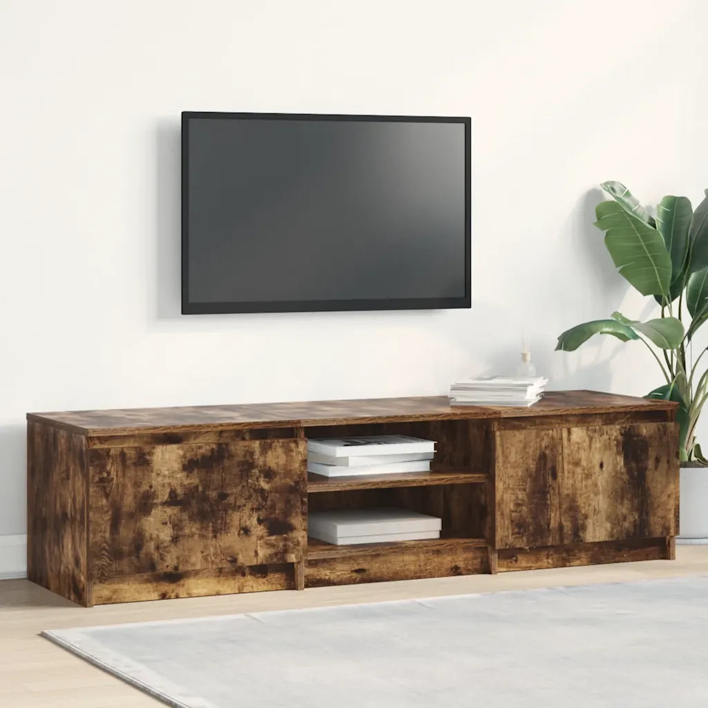 Mobile TV Rovere Fumo 140x40x35,5 cm in Legno Multistrato cod mxl 17012