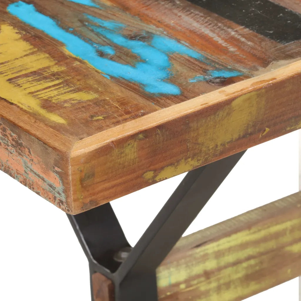 Tavolo da Pranzo 140x70x76 cm in Legno Massello di Recupero cod mxl 9654