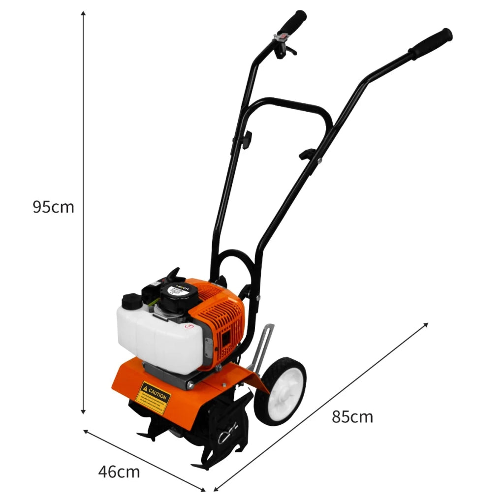 Motozappa a Benzina con fresa da giardino senza fili 52CC 1,65kW 4000RPM 4 lame