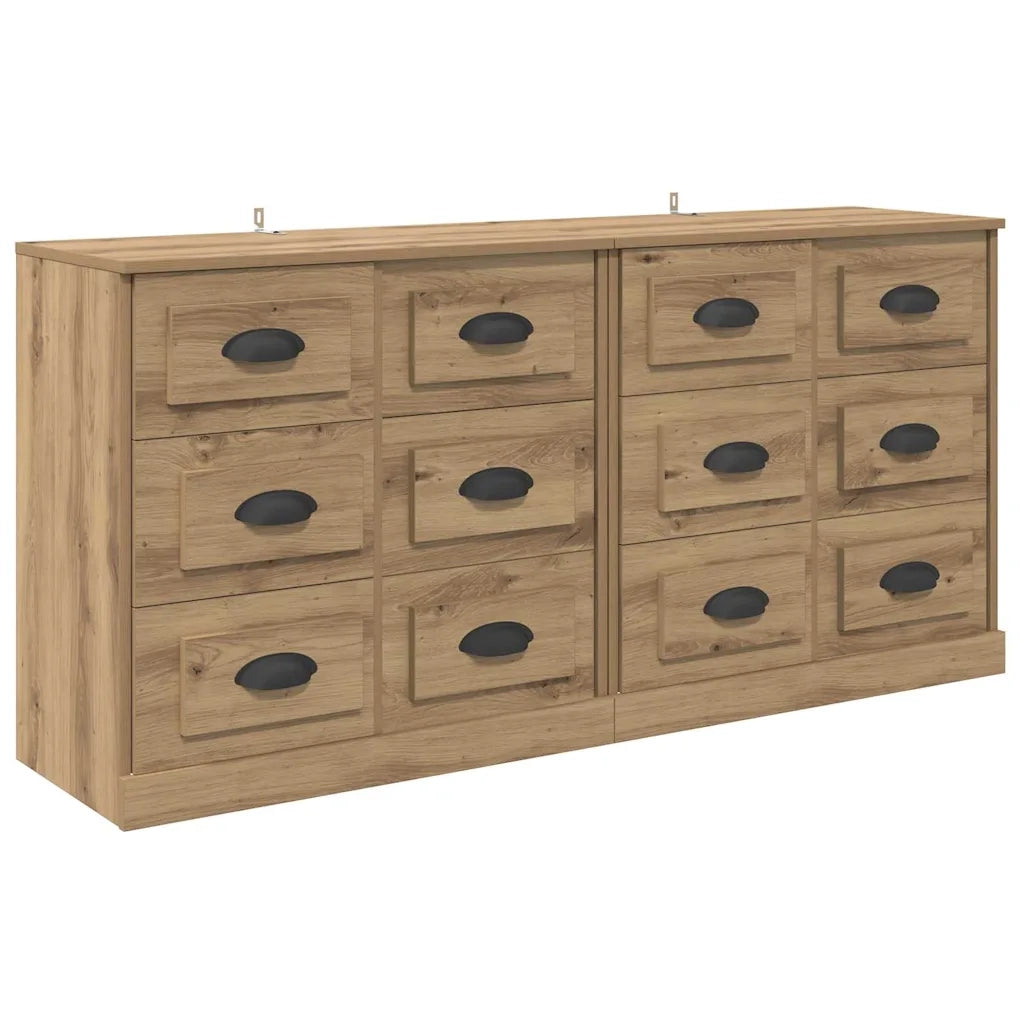 Credenza | Sideboards 2 pcs Rovere artigianale 70 x 35,5 x 67,5 cm
