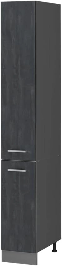 Armadio da farmacia R-Line, Calcestruzzo nero, 30 cm, per la libera combinazione all'interno di sistemi cucina modulari