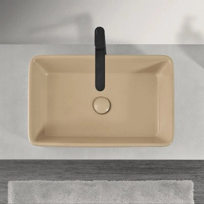 Mensolone bagno 110 cm grigio chiaro per lavabo da appoggio Master