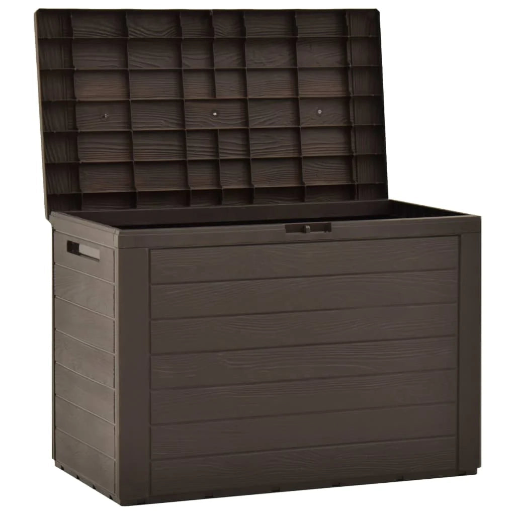 Contenitore/box da giardino 78 x 44 x 55 cm marrone 02_0013100