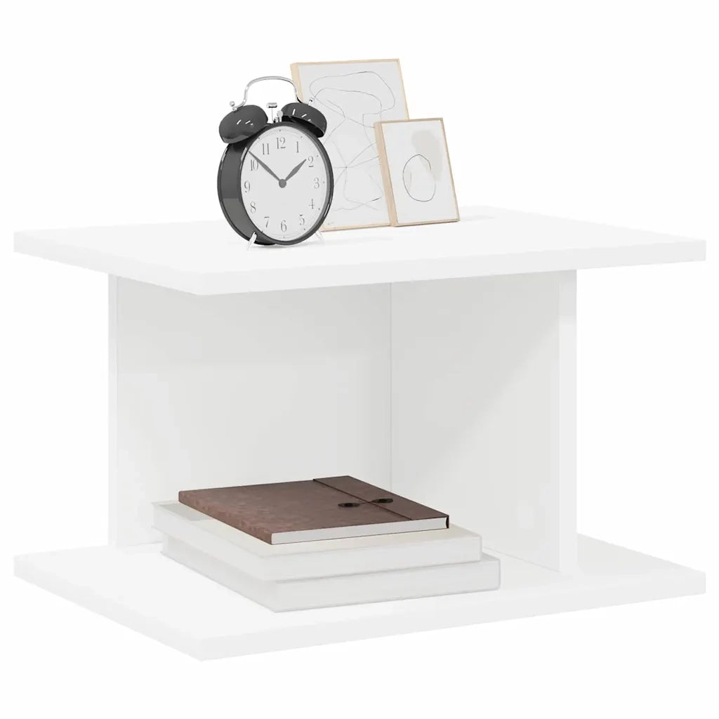 Comodino 2 pcs Bianco 40 x 30 x 25 cm Legno multistrato