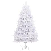 vidaXL Albero di Natale Artificiale Incernierato con Base Bianco 210cm
