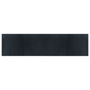 Tappeto del soggiorno | Tappeto Rettangolare Grigio 100x400 cm in Bamb¨´