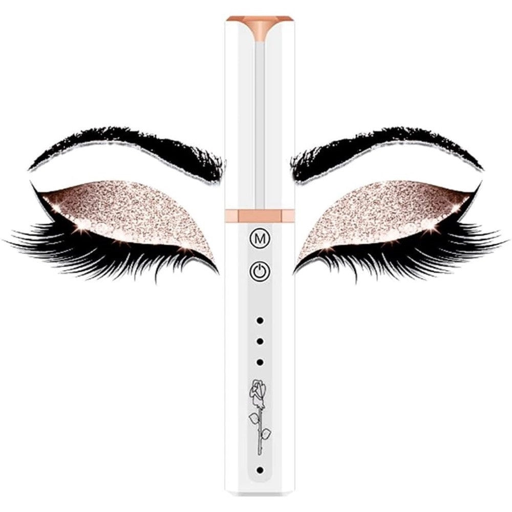 Trade Shop - Piegaciglia Elettrico Riscaldato Ricaricabile Usb Trucco Portatile Bellezza Make Up -