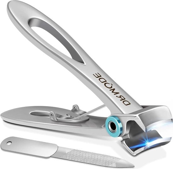 Taglierino per unghie uomo con apertura di 16 mm - Acciaio inossidabile - Grande piastra di fissaggio - Taglierino per unghie - Uomo - Unghie spesse