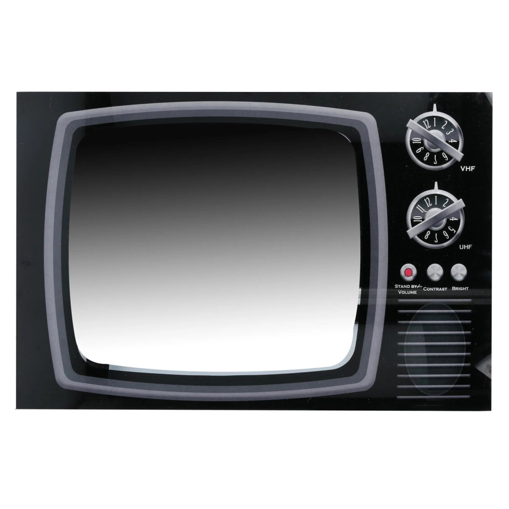Specchio vetro tv nero rettangolare cm60x40