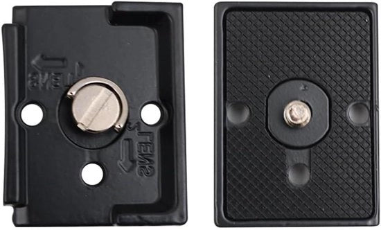 Stativo di Piatto di Rilascio Rapido con Viti 1/4 Pollici per Stativi per Fotocamera - Compatibile con 200PL-14 - Materiale Resistente