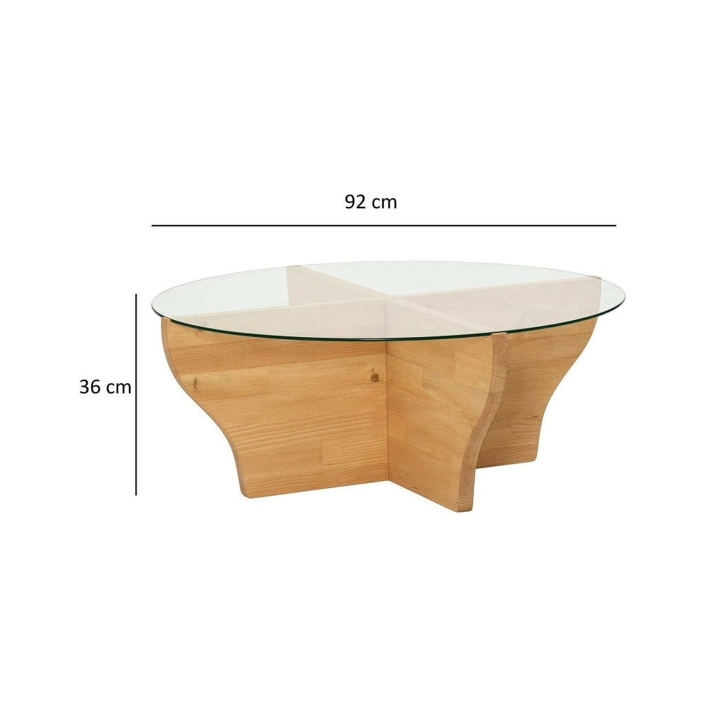 Califfi, Tavolino da Salotto Portariviste, 92x92x36h cm Marrone Rovere