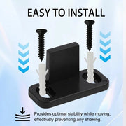 Set di guida per pavimento da 4 pezzi - Guida mobile adattabile - Binario guida mobile - Materiale di alta qualità in plastica - Incluso viti e tubi di espansione - Resistente agli urti e duraturo - Guida per mobiletti