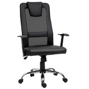Sedia da ufficio ergonomica girevole ¨C zephmum ¨C PU nero 66x73x108-118 cm