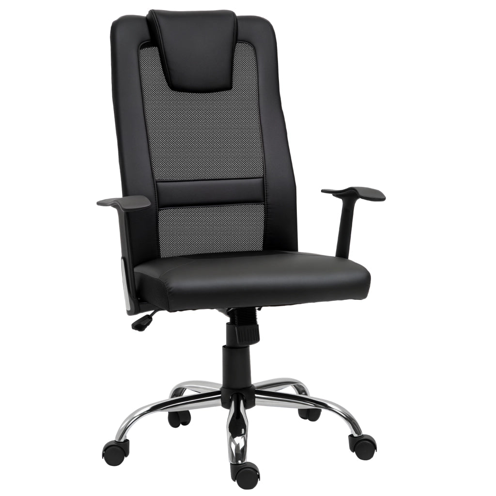 Sedia da ufficio ergonomica girevole ¨C zephmum ¨C PU nero 66x73x108-118 cm