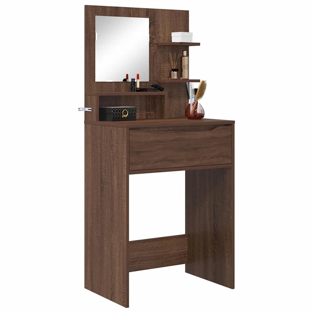 Tavoli da Trucco per Camera da Letto Rovere Marrone
