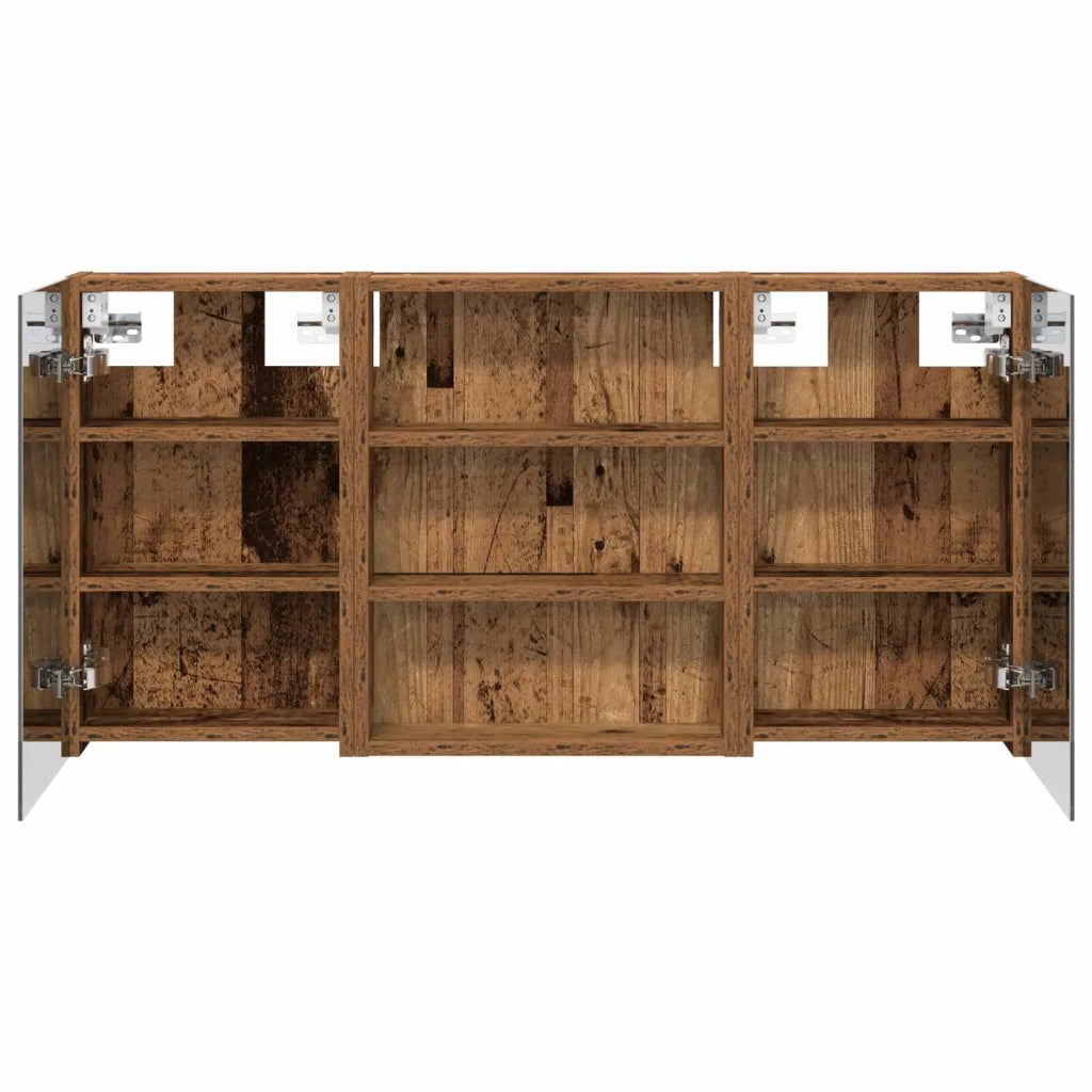Set di Armadi da Bagno | Armadio da bagno con lo scaffale 3 pz 100 x 10,5 x 50 cm