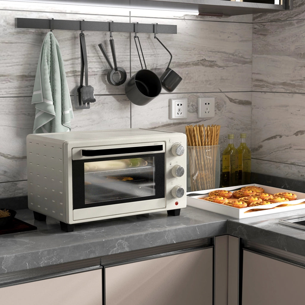 Forno a microonde 21 litri ¨C Minimal ¨C acciaio inox, vetro, crema