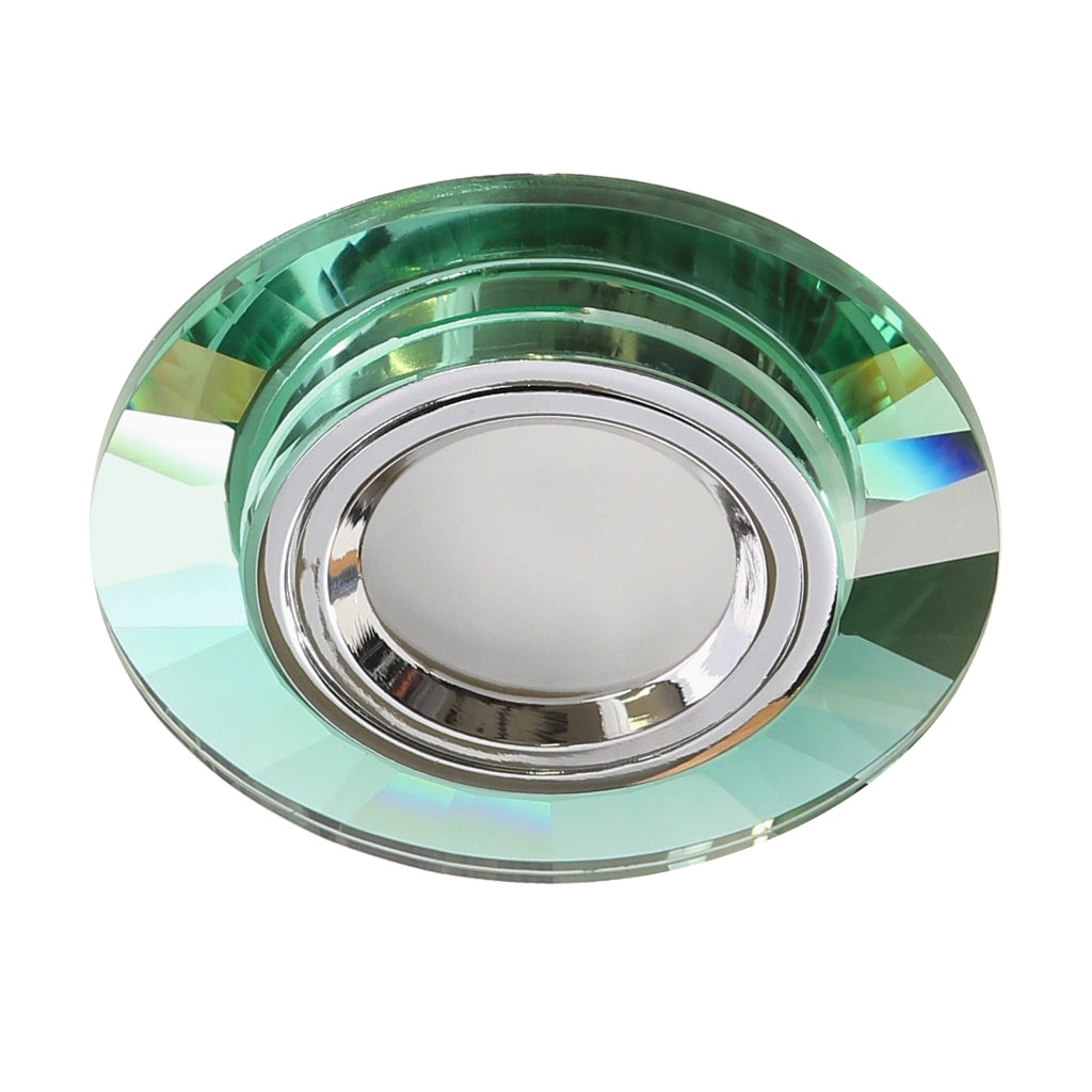 Faretto da incasso rotondo SS-10 verde vetro MR16 Candellux