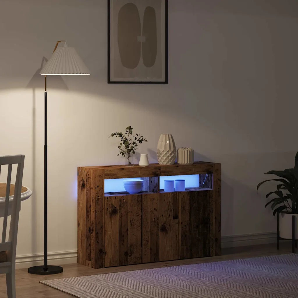 Credenza-Buffet-Armadio da cucina Legno vecchio 116 x 30 x 75 cm Legno multistrato