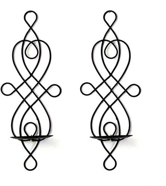 Candelabri da Parete - 2 Pezzi - Lampada da Parete - Candelabro Decorativo - Materiale di Alta Qualità - Facile da Installare - Progetto Retro - Decorazione da Parete