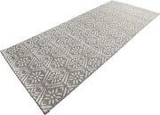 Loper Antislip per Cucina, Tapijt per Cucina, Piatto per Cucina, Antiscivolo, Poligrau, Piatto per Pavimento, Lavabile, per Sala da Pranzo, Camera da Pranzo, Bagno, Grigio Crema, 80x200 cm