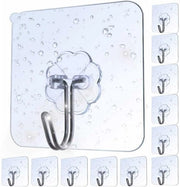 Haaketti di adesivo 20 pezzi - 8 kg di carico - Spille per stucco - Spille per dipinti - Translucidi