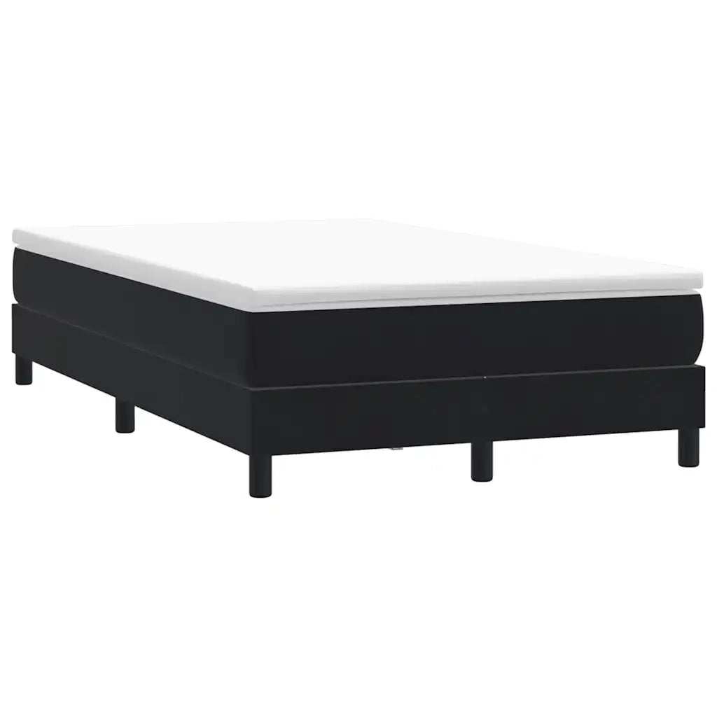 Letto a Molle senza Materasso Nero 120x220 cm in Velluto 3315869