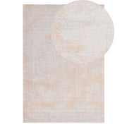 Tappeto tappetino Beige Cotone Effetto Distressed 140 x 200 cm Oriental Vintage