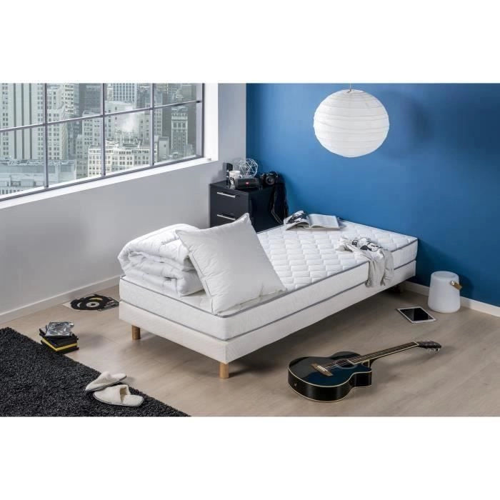 DEKO DREAM Pack Materasso Star 90x190 + Piumino 140x200 + Cuscino 60x60 - 16 cm