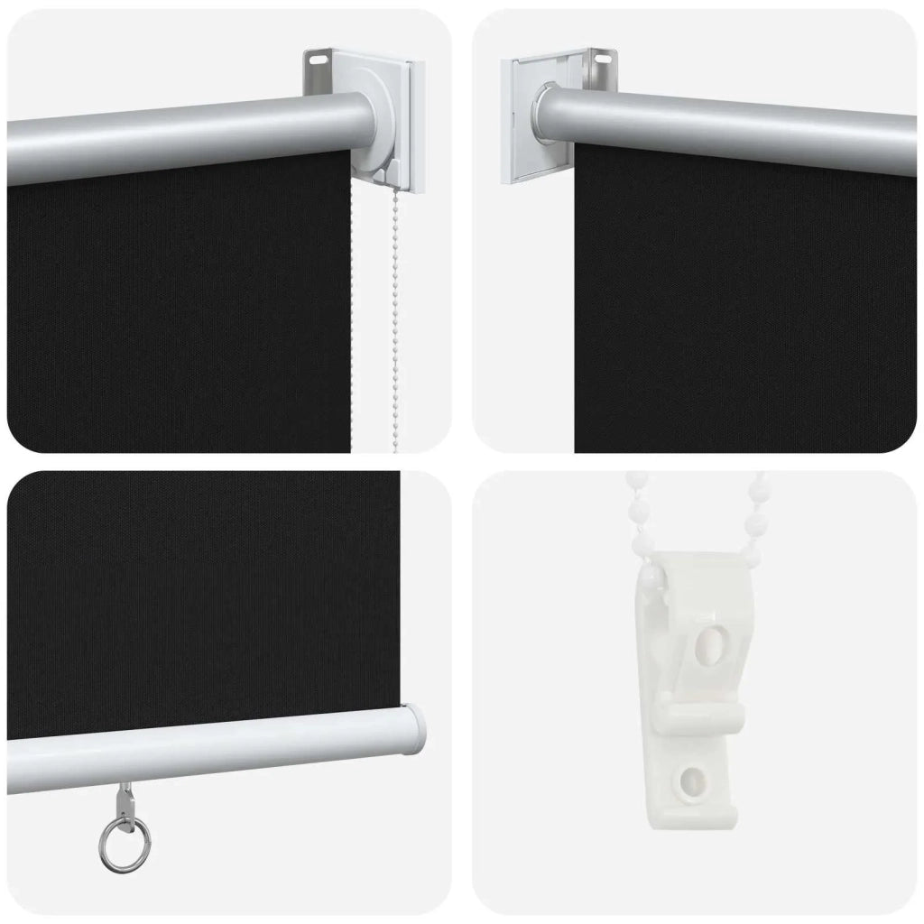 Voletta a rullo con protezione UV Nero 60 x 140 cm Poliestere 42041248