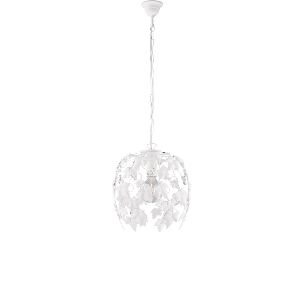 Lampadario Shabby Chic Edera 1 Luce Bianco BeLight