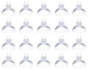 Clip per Zuignap 20PCS - Supporto per Tubo d'Aria Acquario - Translucido - Plastica Flessibile - Alta Capacità di Assorbimento - Facile da Installare