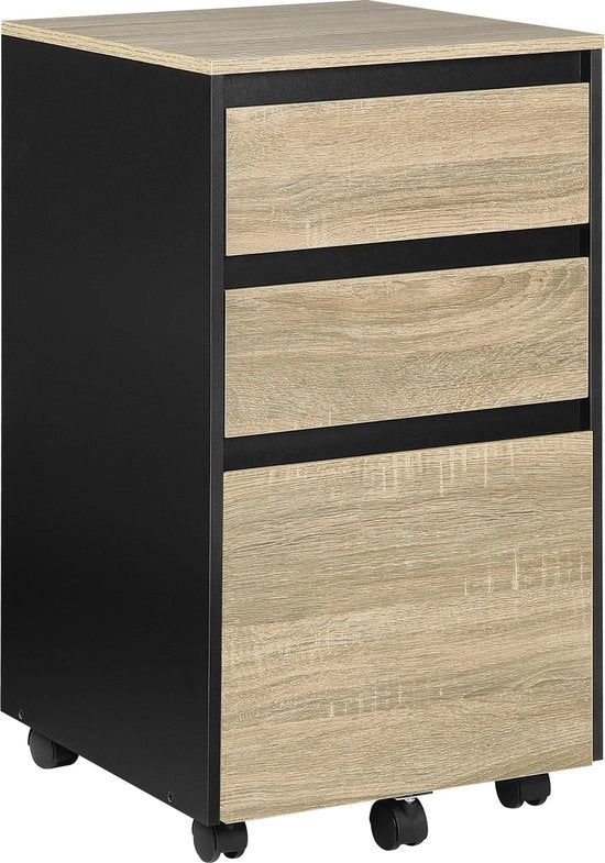 Cassa archiviazione online per casa e giardino - cassetti - organizzatore - ruote - 40x70x40cm