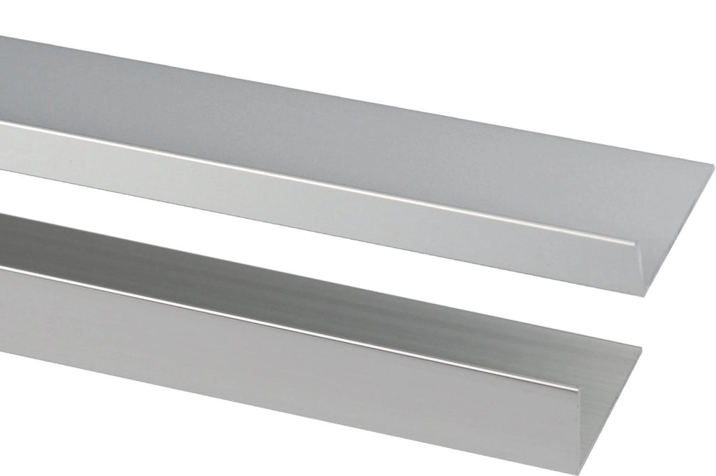 PROFILO PER RIVESTIMENTI ANGOLARE TIPO 'L' 30x15x1 mm - satinato - barra 2 mt 954 - 10 metrilineari- ARCANSAS
