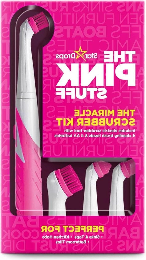 Kit di Spazzolatura Miracoloso - 4 Testine di Spazzola - Detersivo per la Pulizia in Rosso