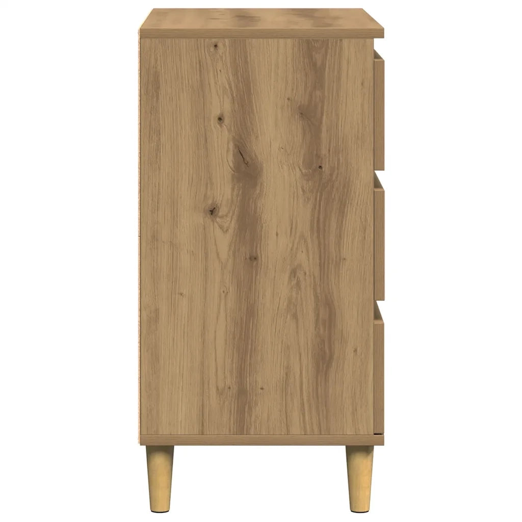 Credenza Rovere Artigianale 60x35x70 cm in Legno Multistrato 856481