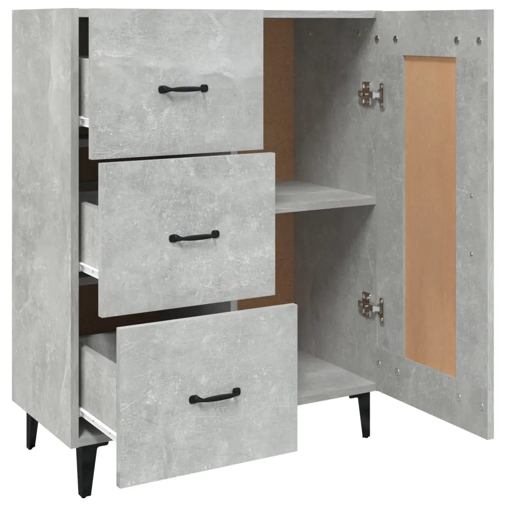 Credenza Grigio Cemento 69,5x34x90 cm in Legno Multistrato cod mxl 23325