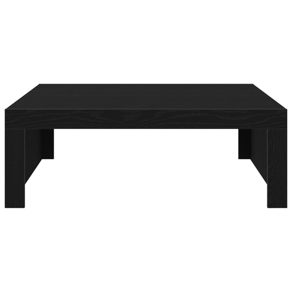 Tavolino da caffÃ¨ in rovere nero - 100x100x35 cm in legno ingegnerizzato