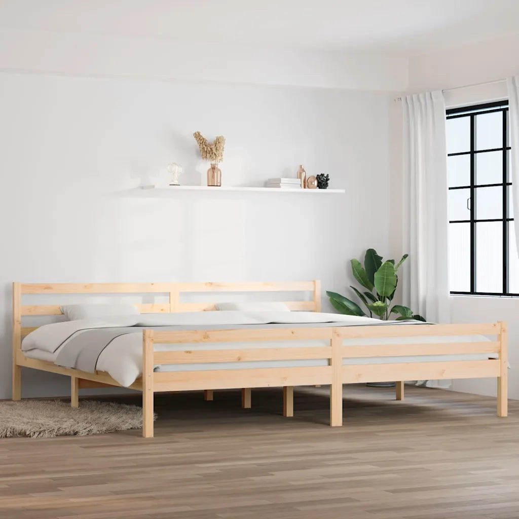 Giroletto senza Materasso in Legno Massello 200x200 cm 814839