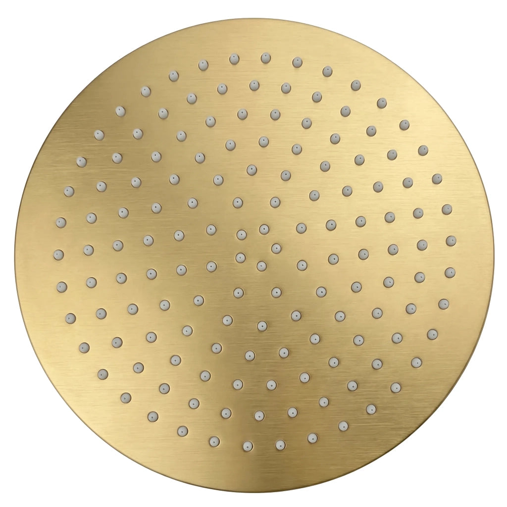 Soffione Doccia Rotondo Rea Js-p014bg 30cm Brush Gold