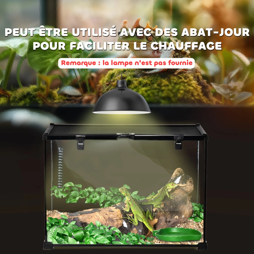 Terrario per Rettili ¨C Zephmum ¨C Rete Metallo 60x40x40 cm