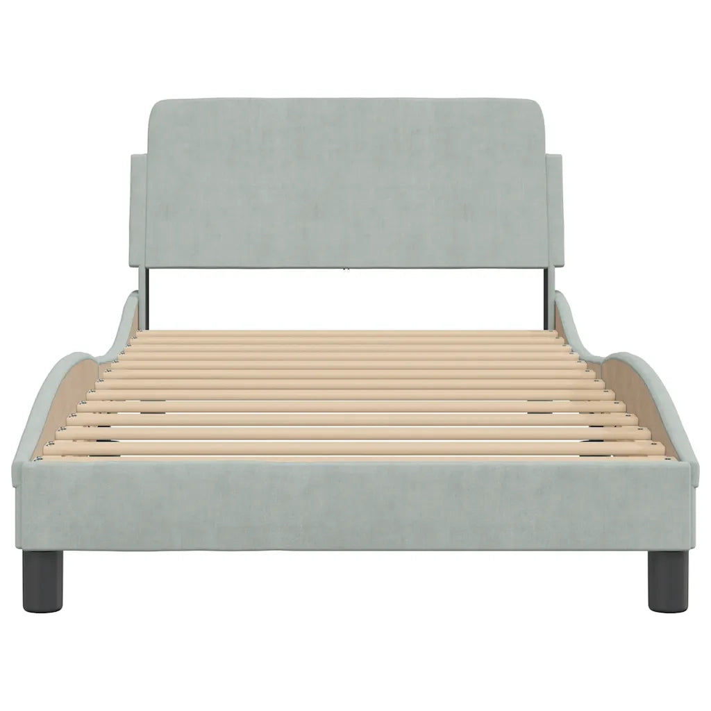 Giroletto Dover Grigio Chiaro 100x200 cm Velluto 373132