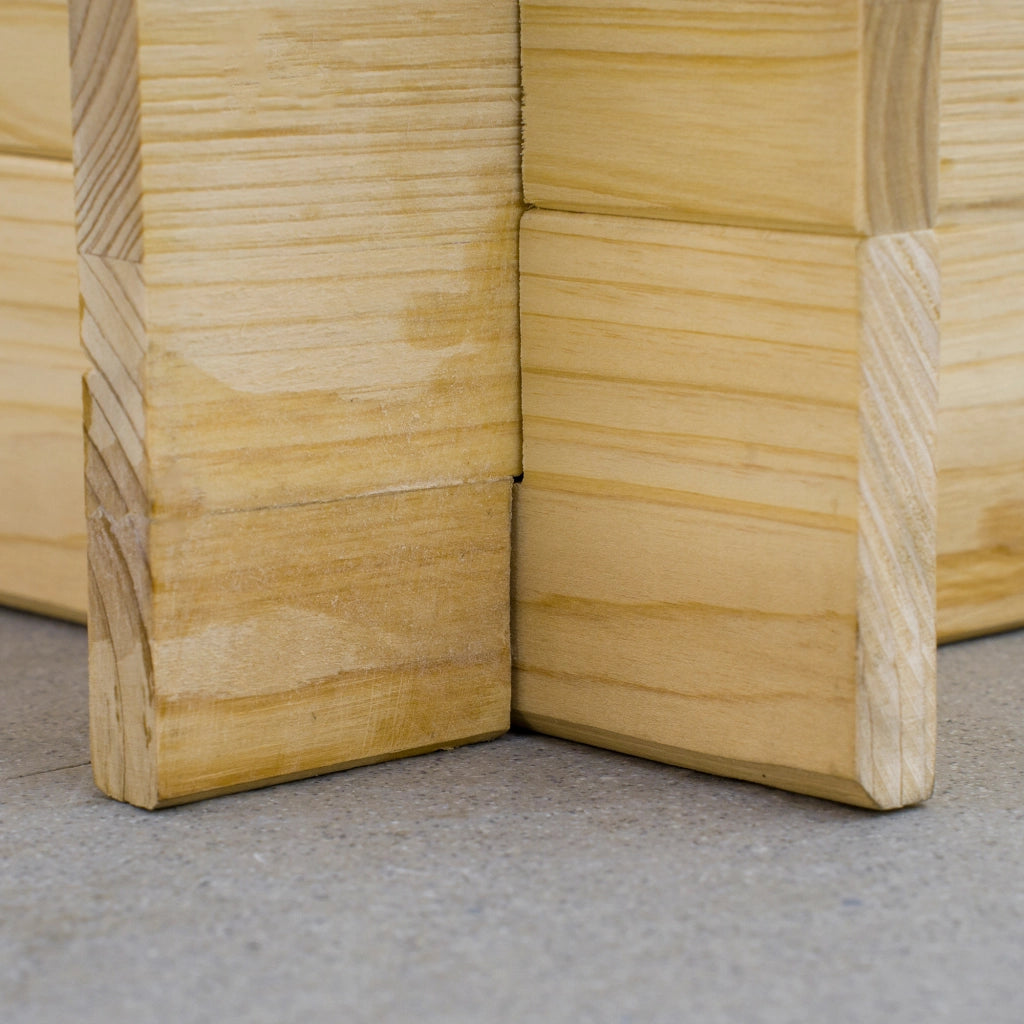 Fioriera 3 livelli per giardino ¨C zephmum ¨C Legno di abete con tessuto