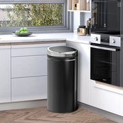 PATTUMIERA con sensore 42 L 30,5x30,5x68 cm Acciaio Nero