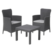 1cf set da giardino polipropilene 'salvador balcony' colore graphite cod:ferx.6130074nlm